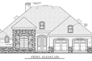 European Style House Plan - 2 Beds 2 Baths 1351 Sq/Ft Plan #20-1396 Exterior 