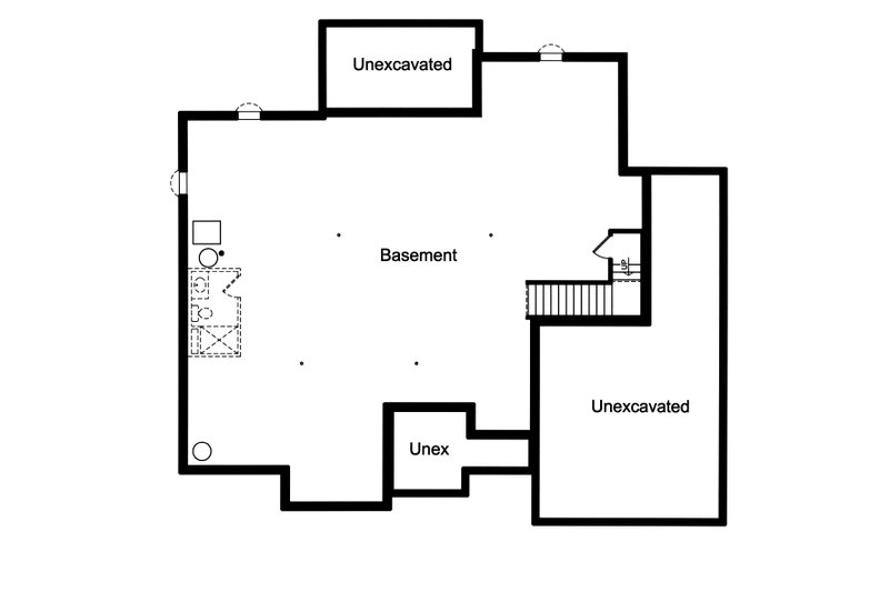 Dream House Plan - Unfinished Basement