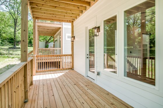 Exterior - Covered Porch 1 for Modern House Plan #1085-2 - 3 bed, 2.5 bath