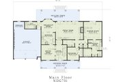 Traditional Style House Plan - 4 Beds 3 Baths 2458 Sq/Ft Plan #17-1178 Floor 