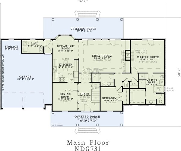 Traditional Floor Plan - Main Floor Plan #17-1178