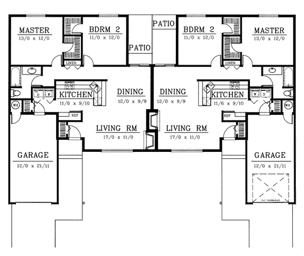 House Design - Traditional Floor Plan - Main Floor Plan #100-108