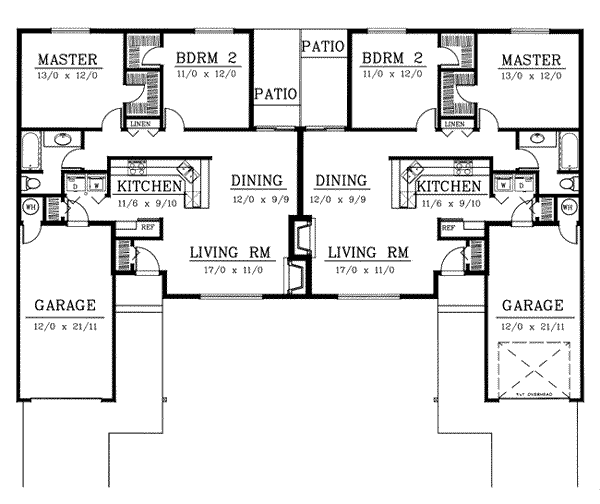 Traditional Floor Plan - Main Floor Plan #100-108