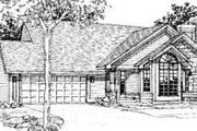 Traditional Style House Plan - 3 Beds 2 Baths 1368 Sq/Ft Plan #320-117 