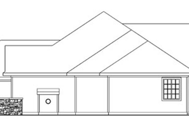 Architectural House Design - Exterior - Other Elevation 1 for Ranch House Plan #124-744 - 3 bed, 3.5 bath