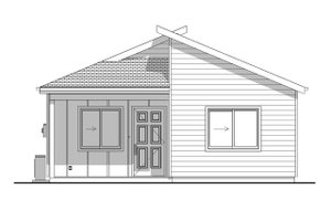 Exterior - Front Elevation 3 for Modern House Plan #1099-6 - 2 bed, 2 bath