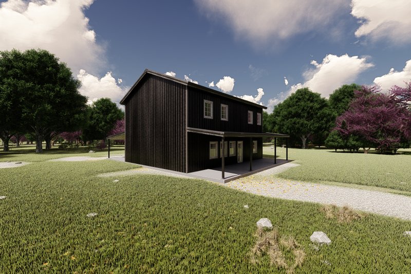 House Blueprint - Exterior - Other Elevation 2 for Barndominium House Plan #1107-48 - 4 bed, 3 bath