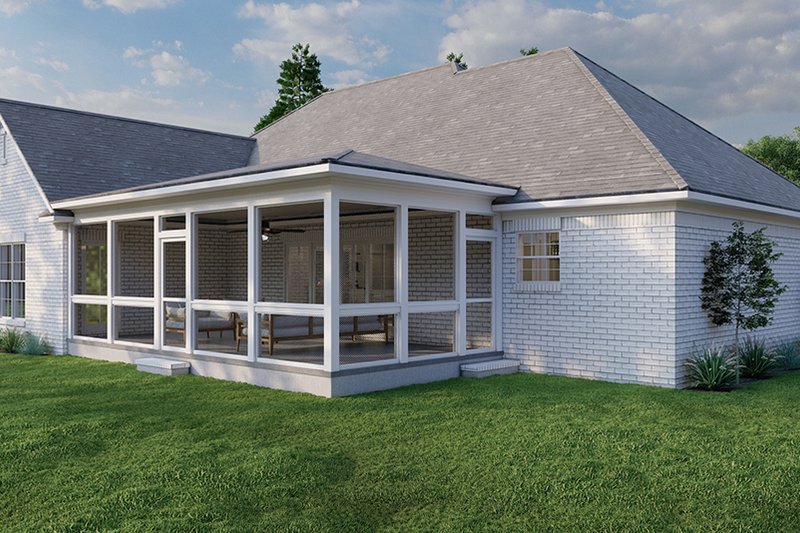 Home Plan - Exterior - Rear Elevation for Traditional House Plan #923-332 - 3 bed, 2 bath