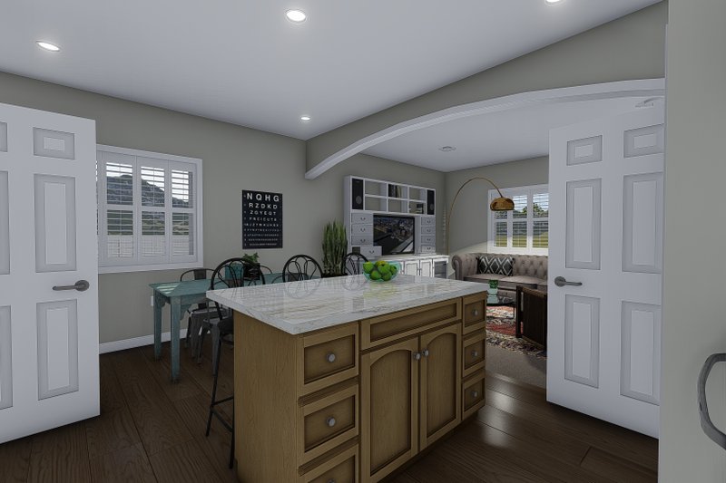 House Blueprint - Interior - Kitchen 3 for Ranch House Plan #1060-438 - 2 bed, 2 bath
