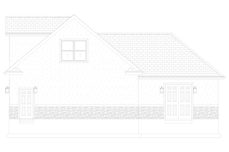 House Design - Exterior - Other Elevation 2 for Traditional House Plan #1060-358, 0 bath