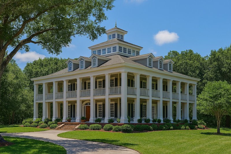 Dream House Plan - Southern Exterior - Front Elevation Plan #17-3233