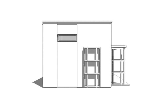 Exterior - Other Elevation 1 for Modern House Plan #549-23 - 1 bed, 1 bath