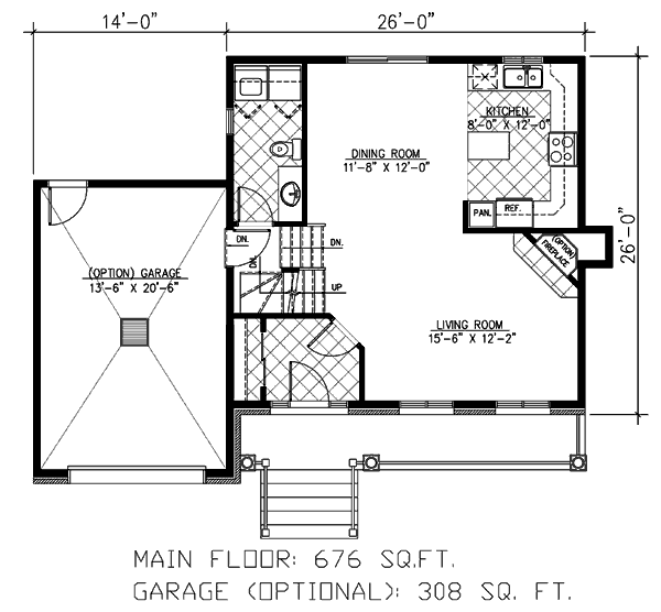 Country Floor Plan - Main Floor Plan #138-320