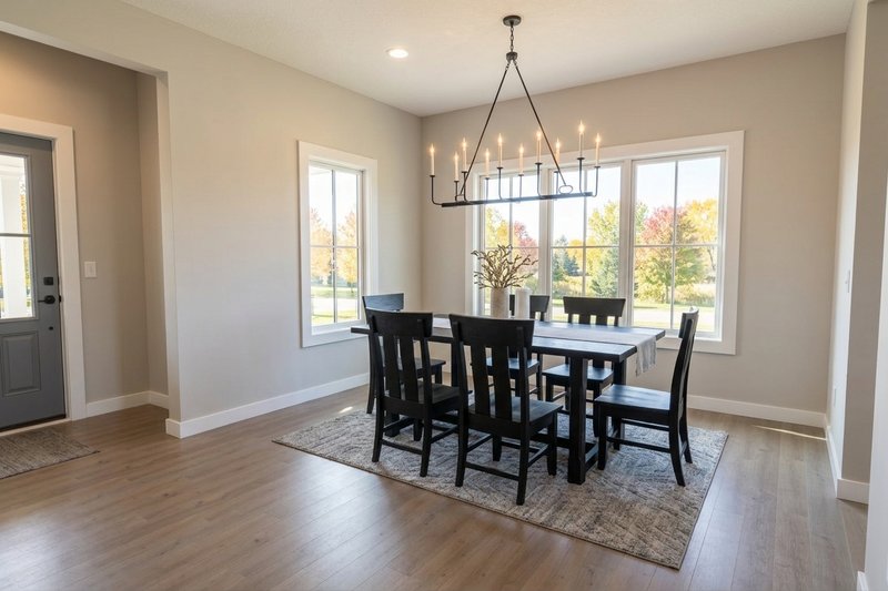 House Design - Interior - Dining Room for Farmhouse House Plan #51-1534 - 3 bed, 2.5 bath