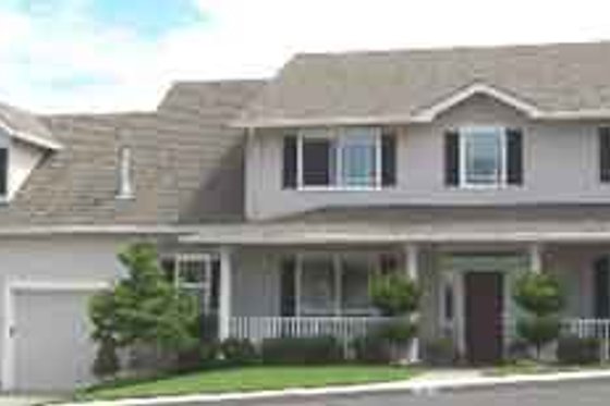 Exterior - Front Elevation for Colonial House Plan #130-129 - 3 bed, 2.5 bath