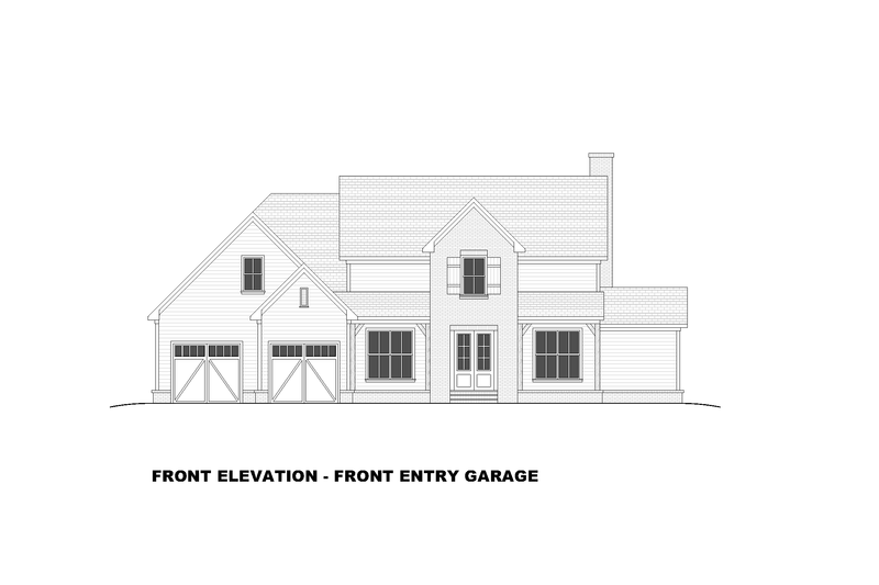 House Plan Design - Exterior - Front Elevation 5 for Farmhouse House Plan #1117-45 - 4 bed, 3 bath