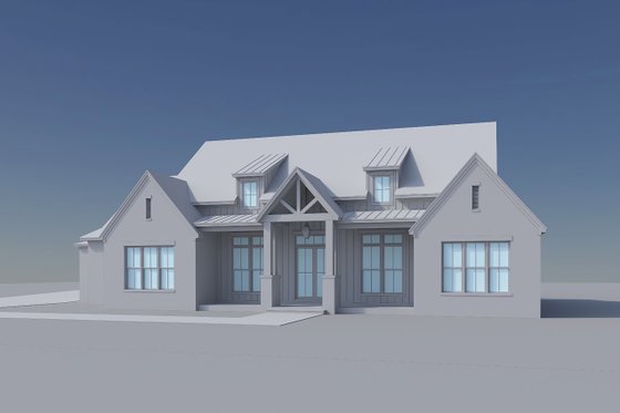 Exterior - Front Elevation 8 for Farmhouse House Plan #430-438 - 3 bed, 3.5 bath