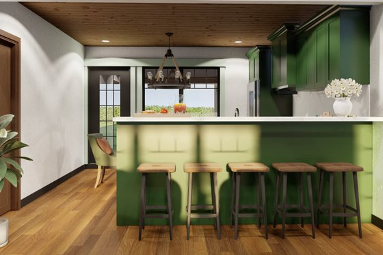 Interior - Kitchen for Craftsman House Plan #17-2259 - 3 bed, 1.5 bath