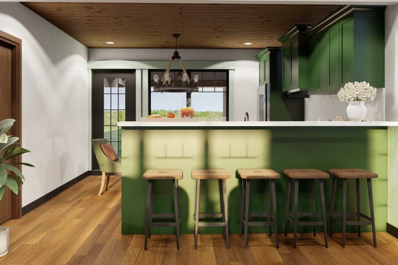 House Blueprint - Interior - Kitchen for Craftsman House Plan #17-2259 - 3 bed, 1.5 bath
