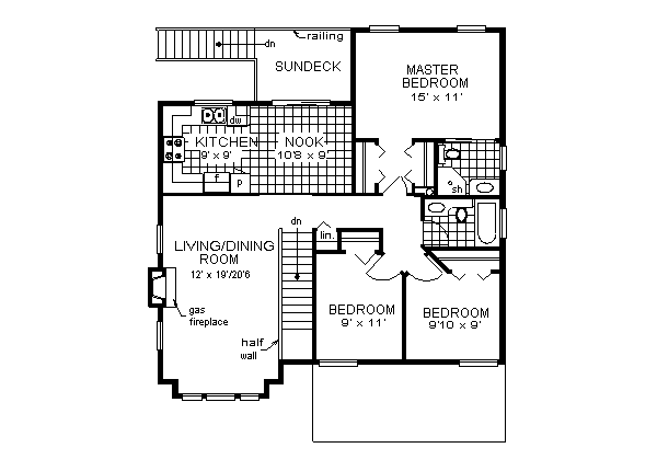 Home Plan - Traditional Floor Plan - Main Floor Plan #18-272