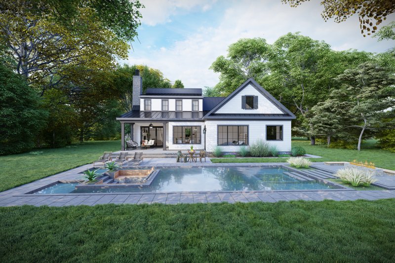 House Design - Exterior - Rear Elevation 1 for Craftsman House Plan #1094-6 - 3 bed, 2.5 bath
