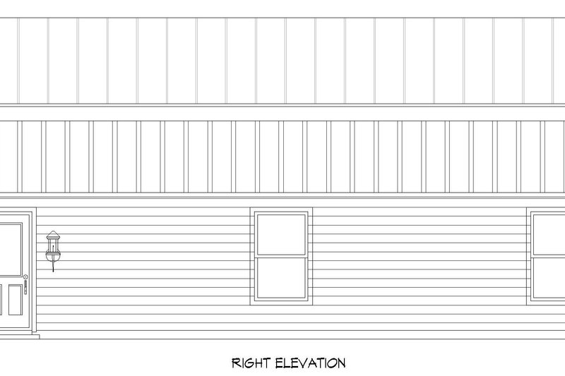 House Blueprint - Exterior - Other Elevation 1 for Modern House Plan #932-416, 0 bath
