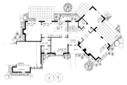 European Style House Plan - 4 Beds 3.5 Baths 3645 Sq/Ft Plan #72-386 