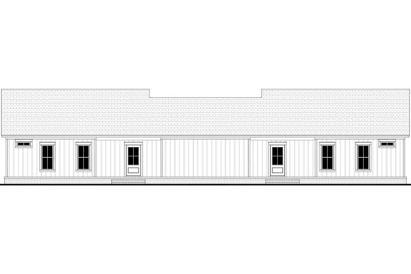 Home Plan - Exterior - Rear Elevation for Farmhouse House Plan #430-358 - 4 bed, 4 bath