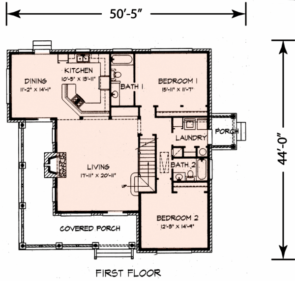 Country Floor Plan - Main Floor Plan #140-154