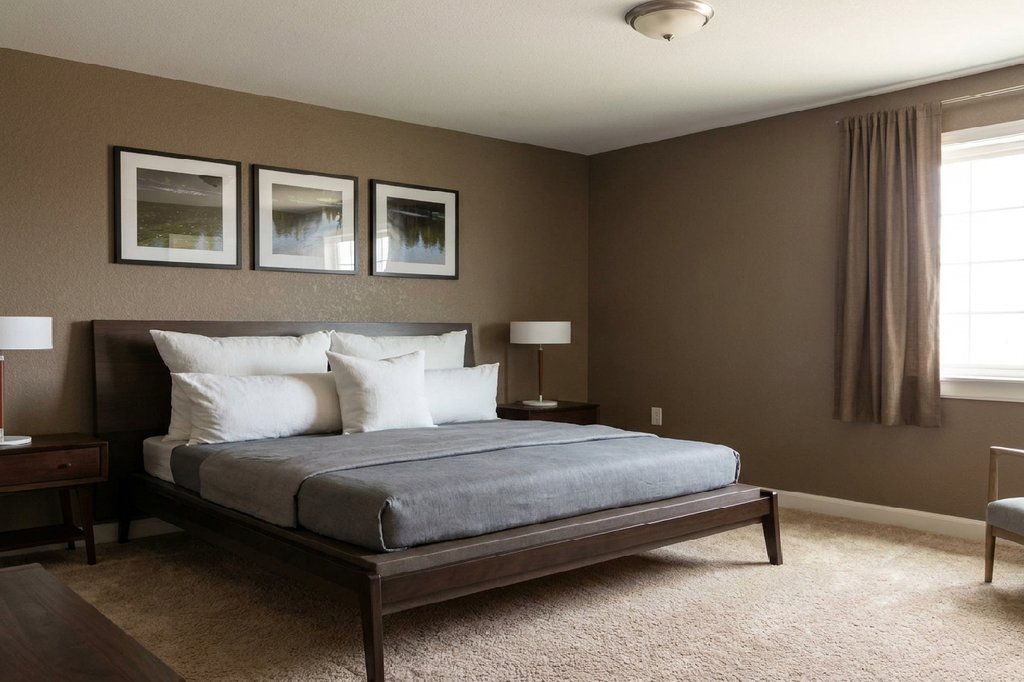 Interior - Master Bedroom for Cabin House Plan #126-216 - 1 bed, 1 bath