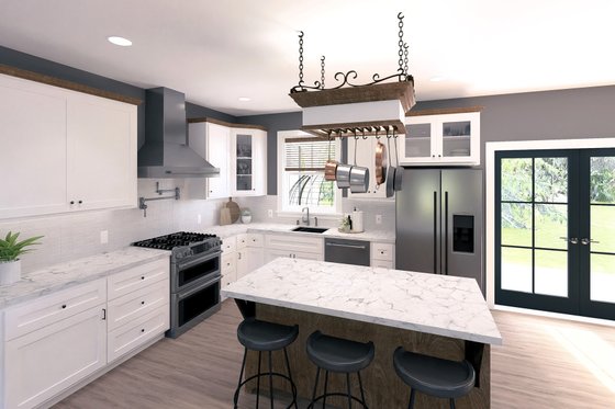 Interior - Kitchen for Farmhouse House Plan #44-279 - 3 bed, 2 bath