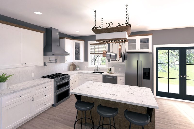 House Plan Design - Interior - Kitchen for Farmhouse House Plan #44-279 - 3 bed, 2 bath