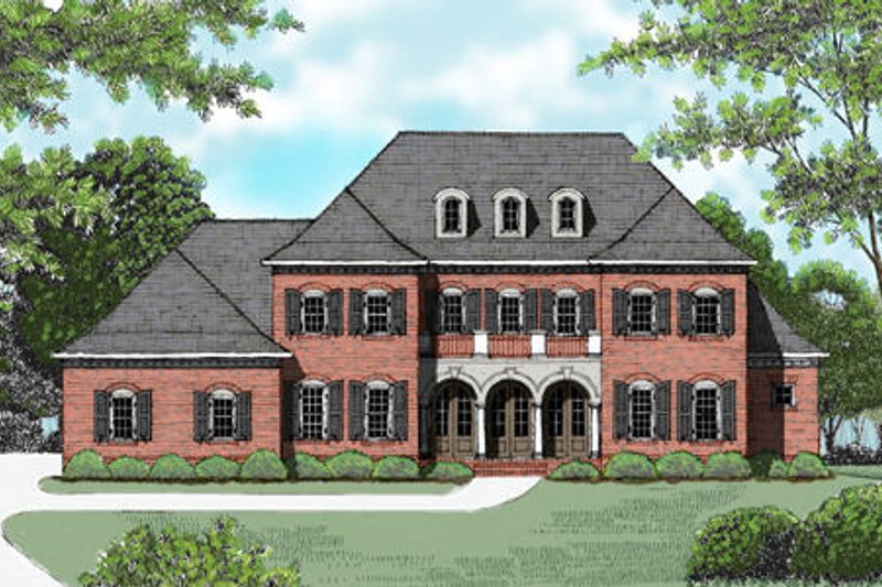 Home Plan - Colonial Exterior - Front Elevation Plan #413-833