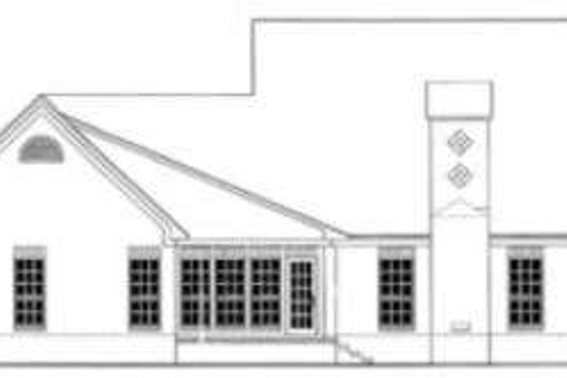 Dream House Plan - Exterior - Rear Elevation for European House Plan #406-240 - 3 bed, 2.5 bath