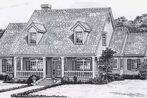 Colonial Exterior - Front Elevation Plan #310-918