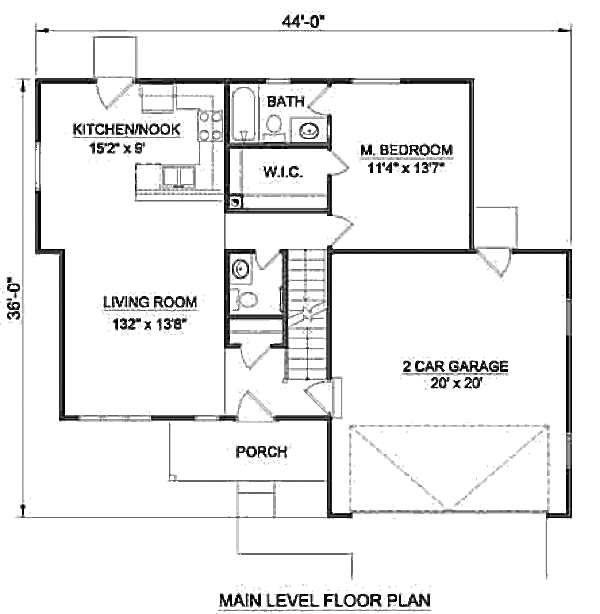 Traditional Floor Plan - Main Floor Plan #116-249