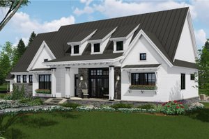 Exterior - Front Elevation 6 for Farmhouse House Plan #51-1137 - 3 bed, 2.5 bath