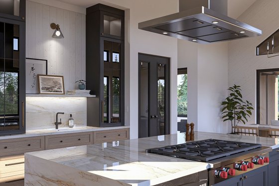Interior - Kitchen for Barndominium House Plan #455-381 - 2 bed, 2.5 bath