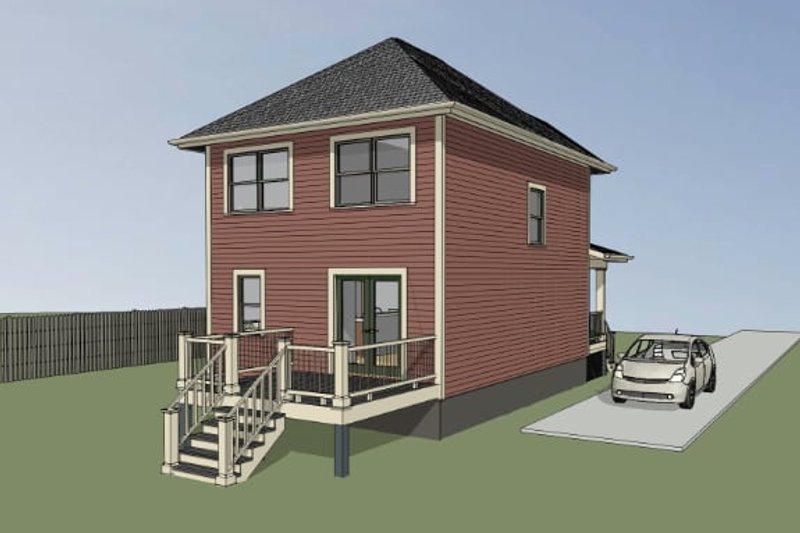 House Blueprint - Exterior - Other Elevation for Cottage House Plan #79-121 - 3 bed, 1.5 bath
