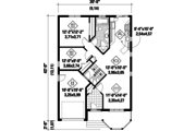 Classical Style House Plan - 2 Beds 1 Baths 988 Sq/Ft Plan #25-4536 
