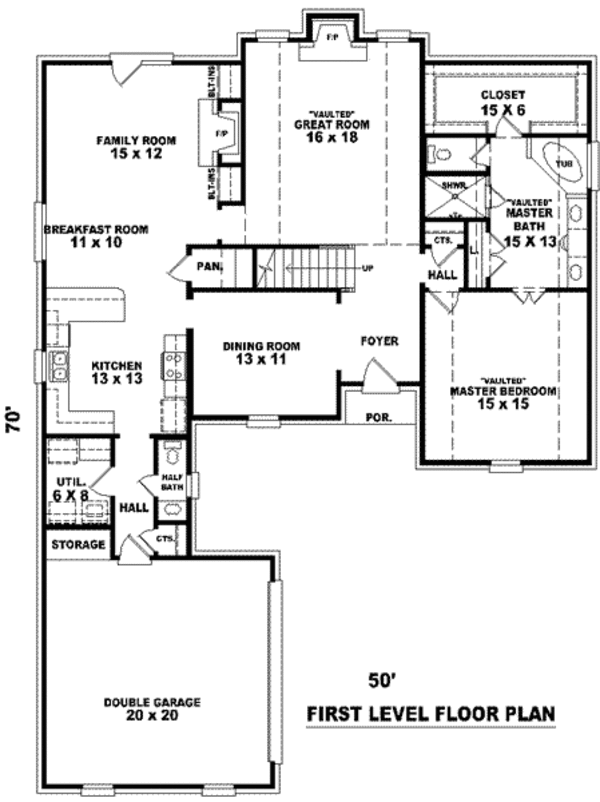 European Floor Plan - Main Floor Plan #81-997