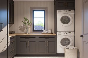 Interior - Laundry for Modern House Plan #455-337 - 5 bed, 4.5 bath