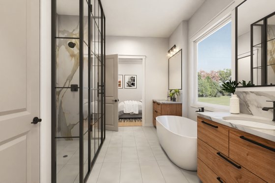 Interior - Master Bathroom for Farmhouse House Plan #430-378 - 4 bed, 3.5 bath