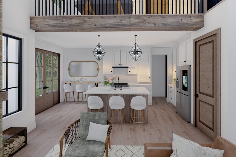 House Blueprint - Interior - Kitchen for Craftsman House Plan #1094-15 - 2 bed, 2.5 bath