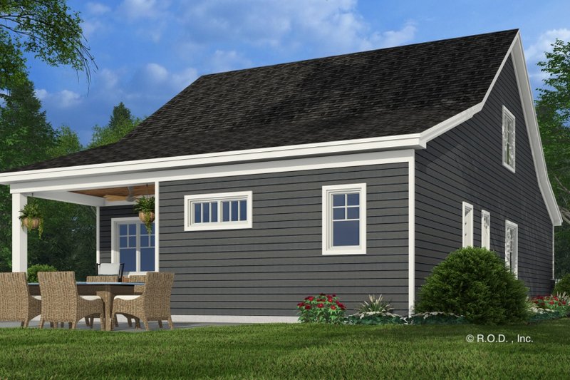 House Blueprint - Exterior - Rear Elevation 2 for Craftsman House Plan #51-1294 - 4 bed, 4 bath