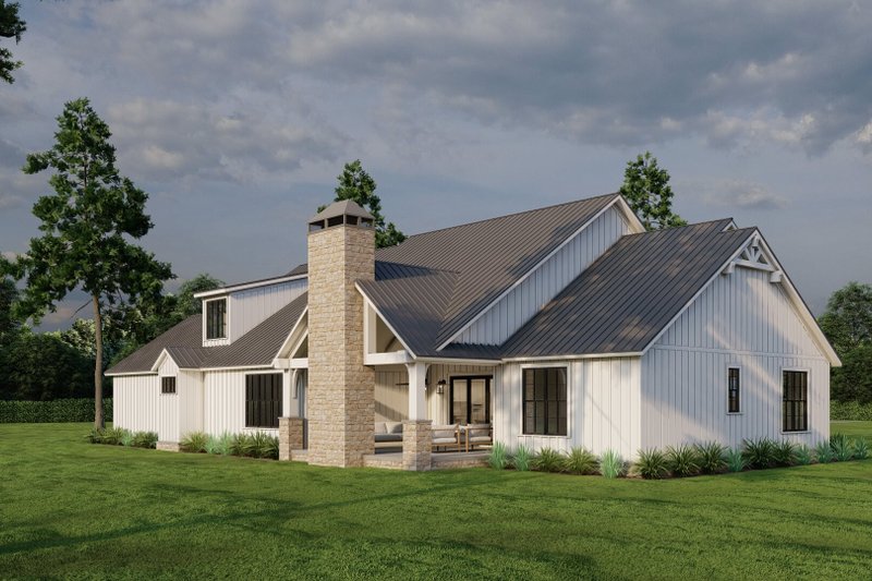 Home Plan - Exterior - Rear Elevation for Farmhouse House Plan #923-346 - 4 bed, 3.5 bath