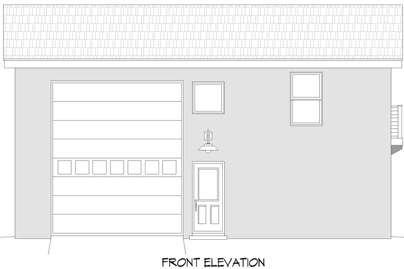 Dream House Plan - Exterior - Front Elevation 3 for Country House Plan #932-973, 1 bath