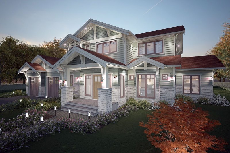 House Plan Design - Exterior - Other Elevation 1 for Craftsman House Plan #1101-15 - 3 bed, 3 bath