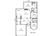 European Style House Plan - 3 Beds 2 Baths 1607 Sq/Ft Plan #329-196 