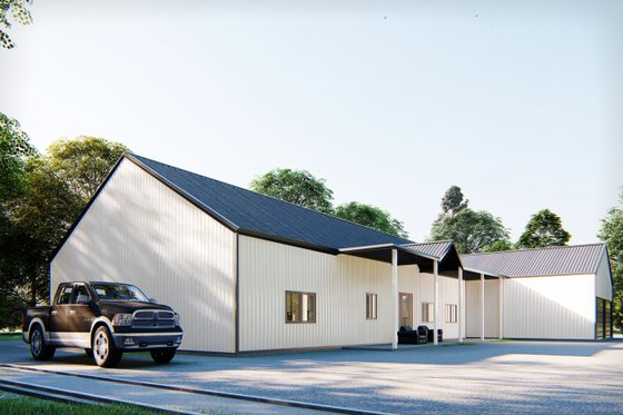 Exterior - Other Elevation 3 for Barndominium House Plan #1107-18 - 4 bed, 4.5 bath